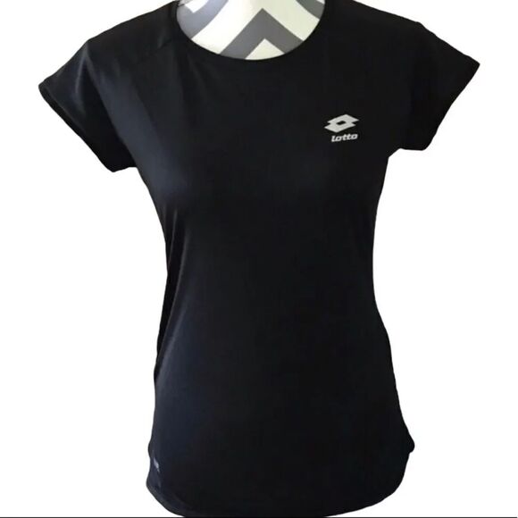 Lotto Tops - Lotto Italian Sport MEDIUM Black Workout Shirt